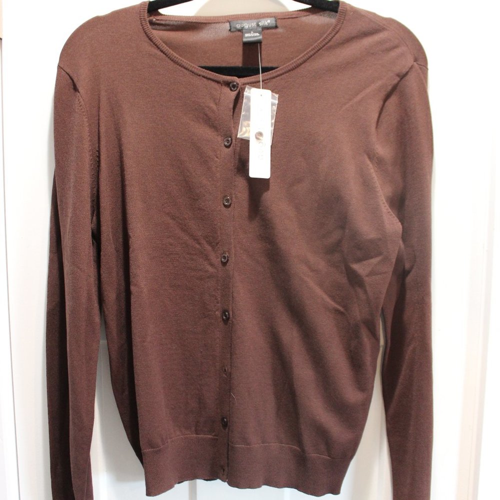 August Silk Cardigan